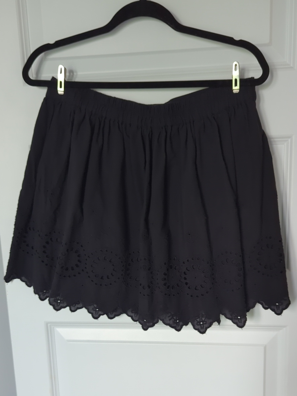 Disturbia 🕷 Moirae Contrast Broderie Hem Mini Skirt Sz 10 - Picture 6 of 6